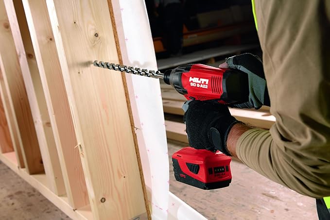 Hilti SID 8-A22 Cordless Impact Driver, 7/16" Hexagonal Chuck for Heavy-Duty Work, Combo (1x Charger, 2X Batteries, 1x Tool case, 1x Retaining Strap)